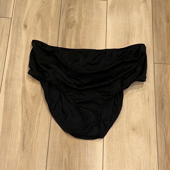 VGUC One Piece High Waisted Swim Bottoms Plus Size 1x Black - Picture 2 of 6